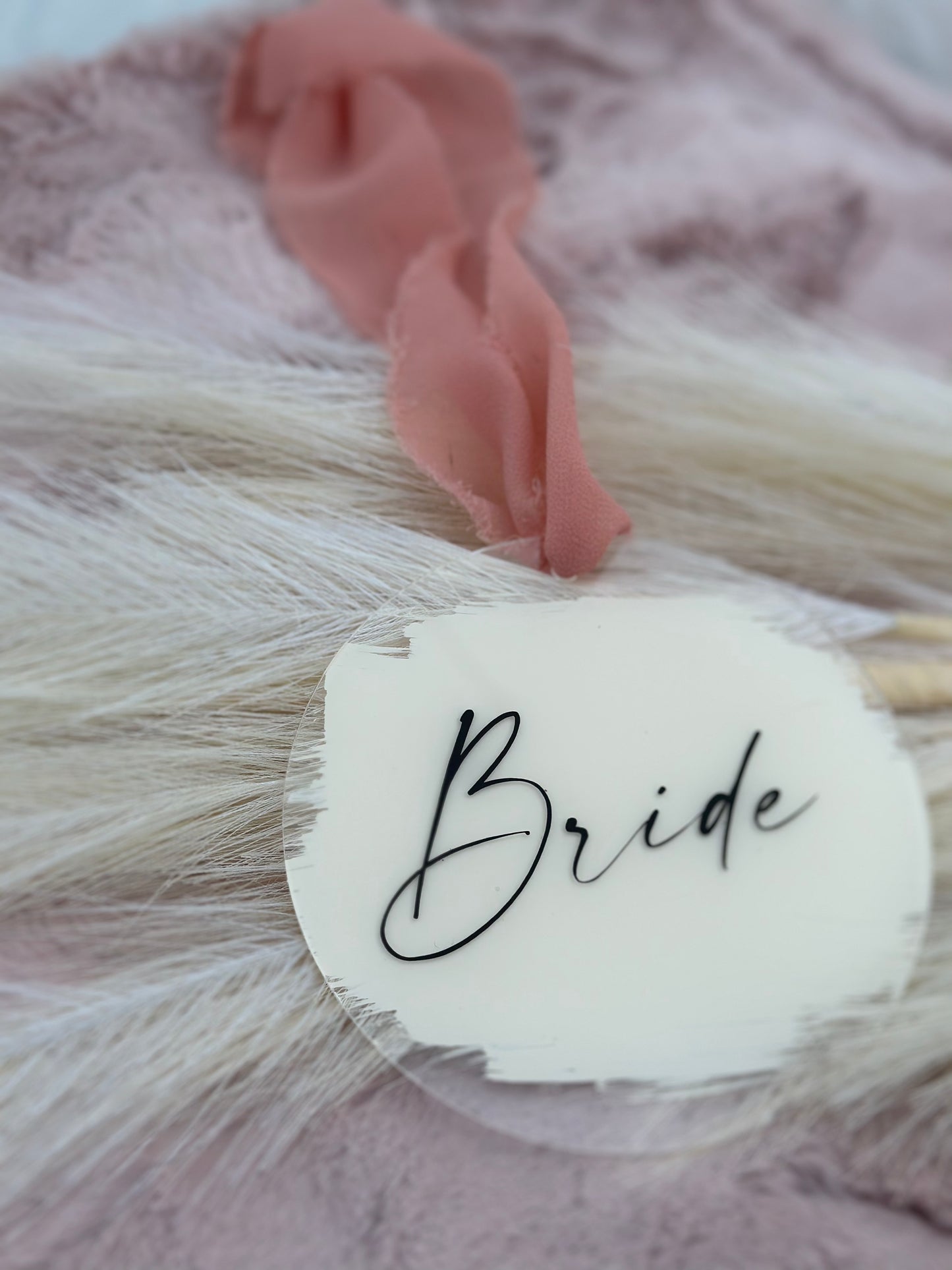 Bride/Bridesmaid Dress Name Acrylic Signs
